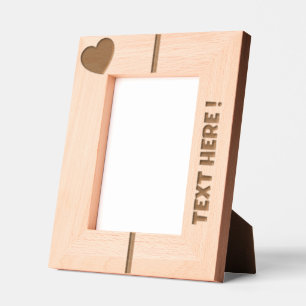 ADD YOUR OWN TEXT wooden Engraved Frames