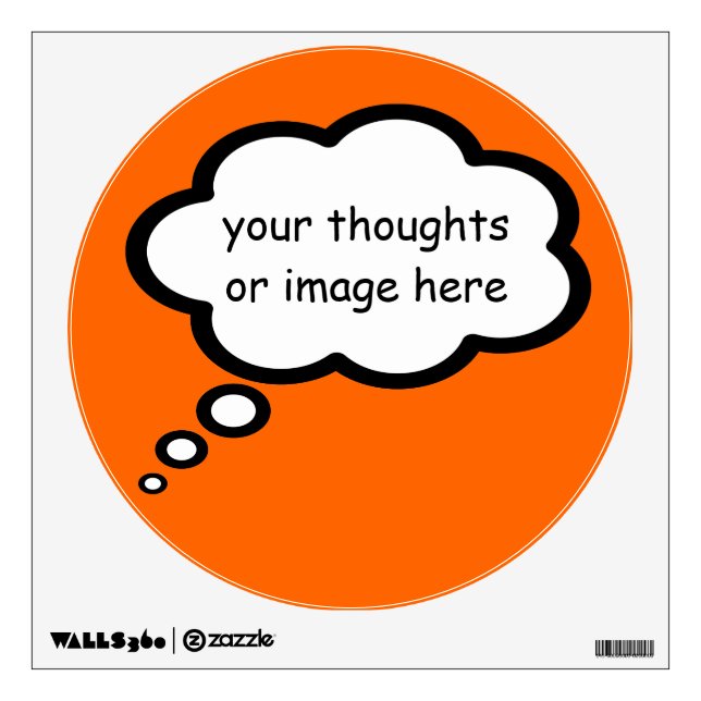 add your own thoughts wall sticker (Front)