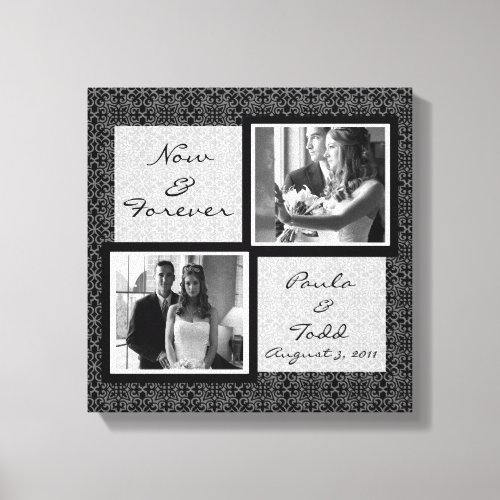 Add Your Own Wedding Photo Wrapped Canvas