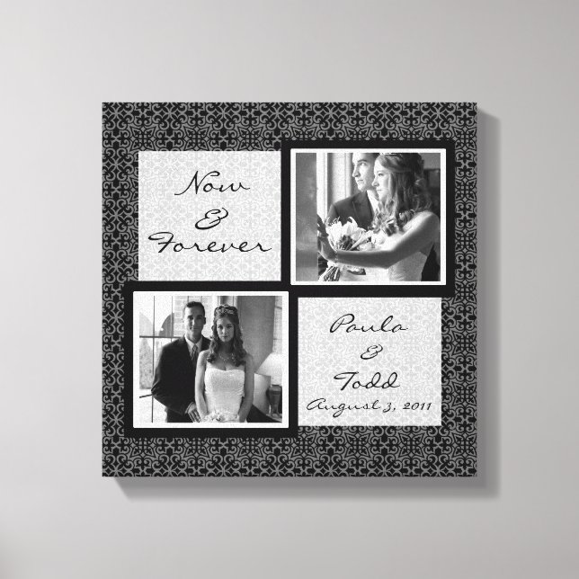 Add Your Own Wedding Photo Wrapped Canvas Print (Front)