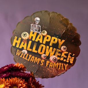 Add Your Own Words Custom Halloween Monster Balloon