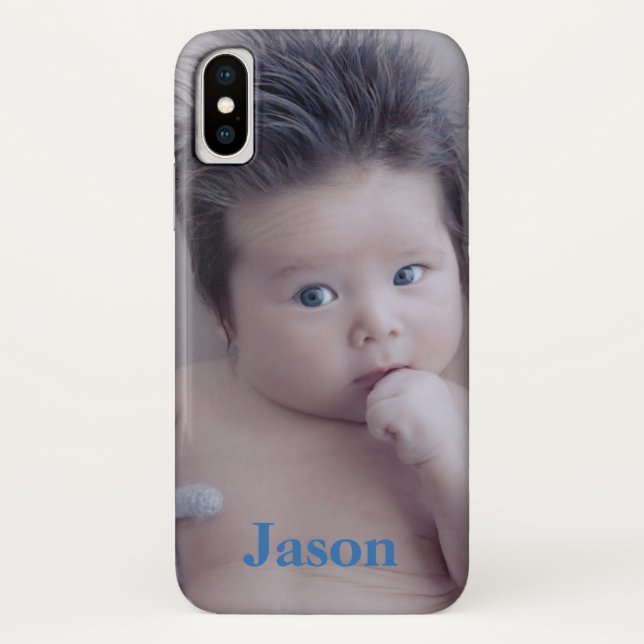 Add your personal Photo and text or name Case-Mate iPhone Case (Back)