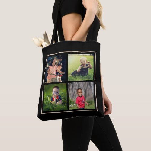 Add Your Personalized Custom Family or Pet Photos Tote Bag
