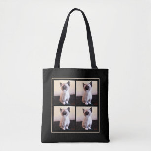 Add Your Personalized Custom Family or Pet Photos Tote Bag