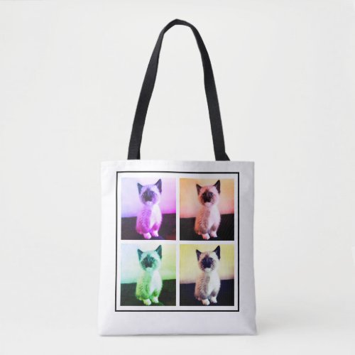 Add Your Personalized Fun Family or Pet Photos  Tote Bag