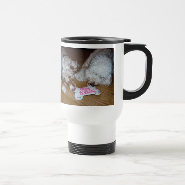 add your pet photo 15 oz Travel/Commuter Mug (Right)