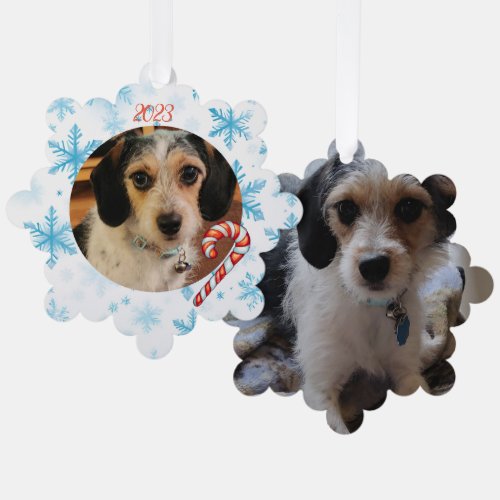 add your pet photos to customizable ornament