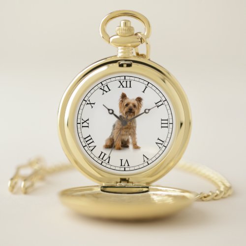 Add Your Pets Cute Photo Pocket Watch