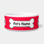 Add Your Pet's Name - Paws Off! Bowl<br><div class="desc">Add Your Pet's Name to Their Dish! Customize the background to your favorite color!</div>