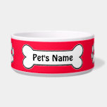Add Your Pet's Name - Paws Off! Bowl<br><div class="desc">Add Your Pet's Name to Their Dish! Customize the background to your favorite color!</div>