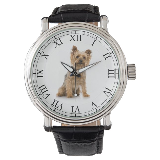 Add Your Pet's Photo Cute Dog Picture Watch (Front)