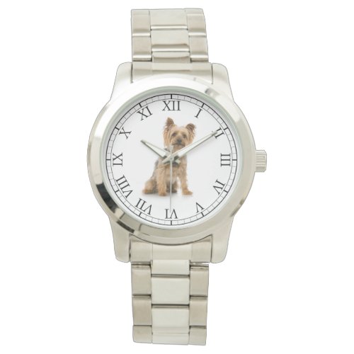 Add Your Pets Photo Cute Dog Portrait Watch