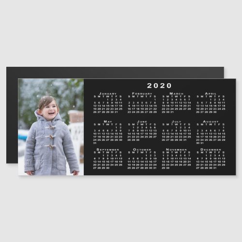 Add Your Photo 2020 Calendar on Black