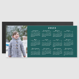Add Your Photo 2023 Calendar on Teal Magnet