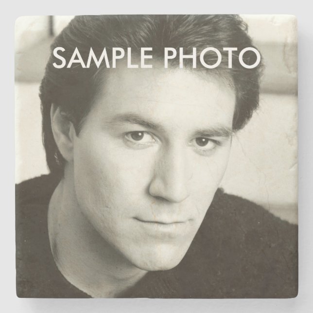 Add Your Photo 2.0 Stone Coaster (Front)