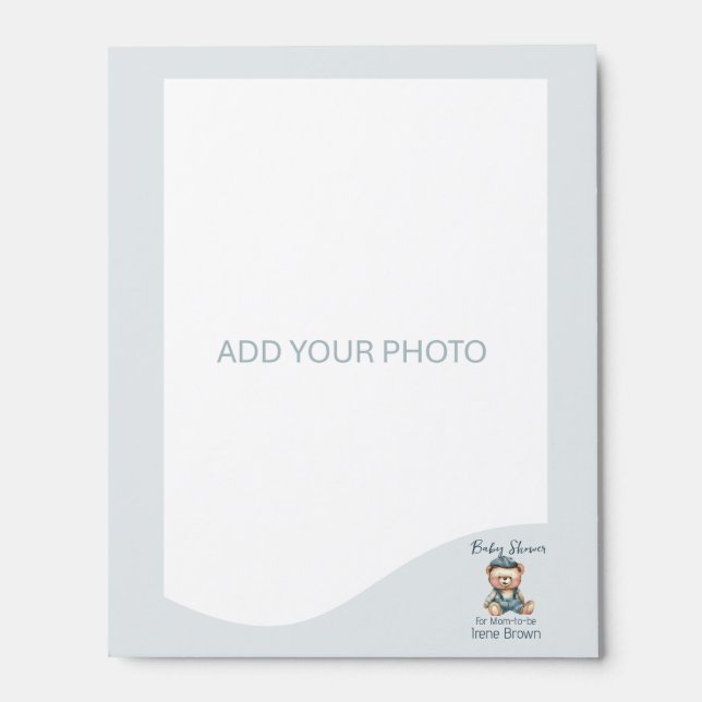 Add Your Photo Baby Shower Theme Picture Ledge (Photo)