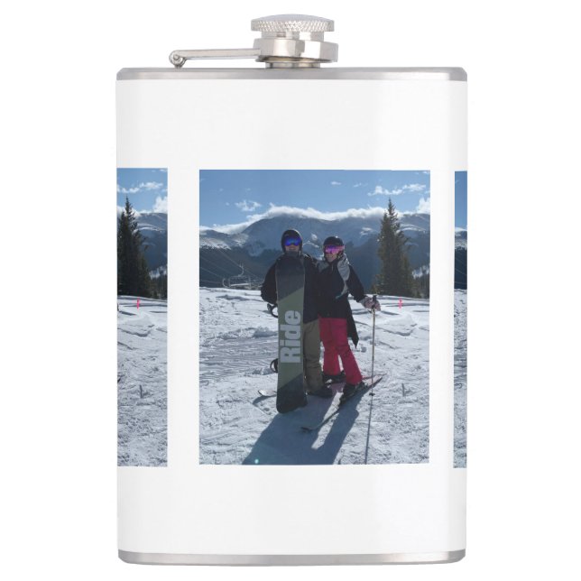 Add Your Photo Bridesmaid Groomsman Flask (Front)