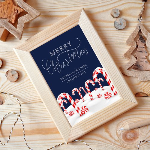 ADD YOUR PHOTO  Candy Cane Forest Invitation
