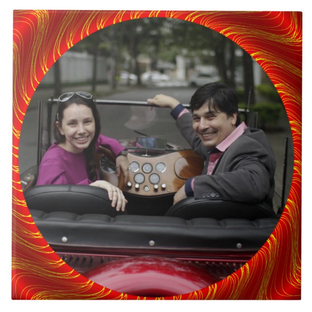 ADD YOUR PHOTO CERAMIC TILE (Front)