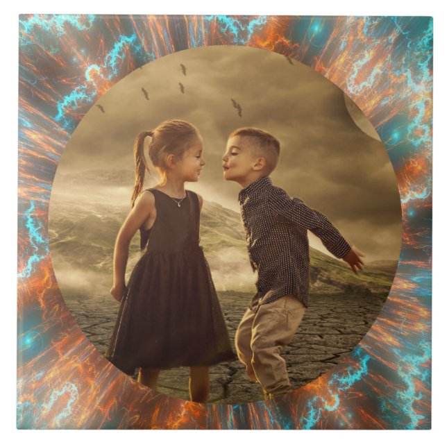 ADD YOUR PHOTO CERAMIC TILE (Front)