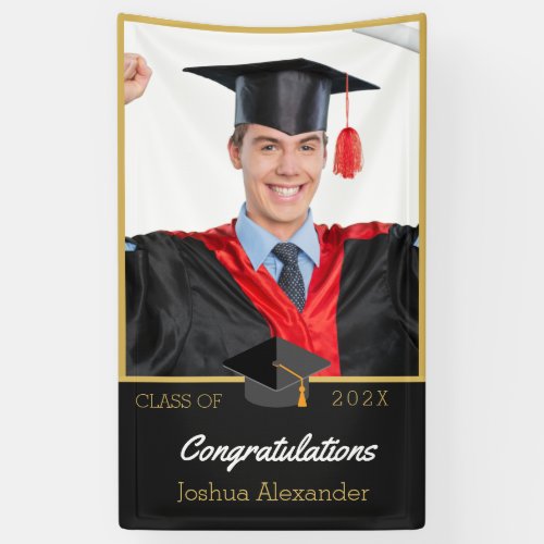 Add your Photo congratulation graduate Photo Banner