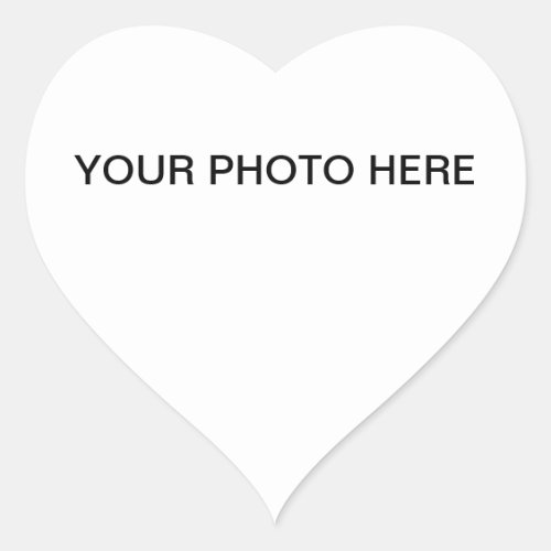 Add your photo customizable button heart sticker