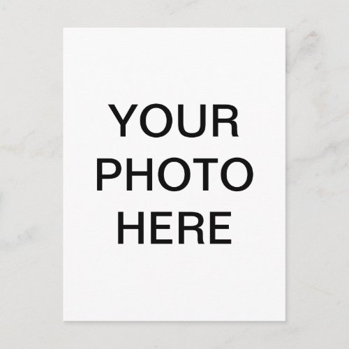 Add your photo customizable  postcard