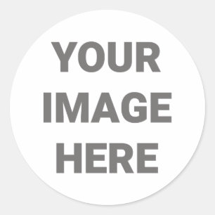 Add Your Photo Design Your Own Classic Round Sticker