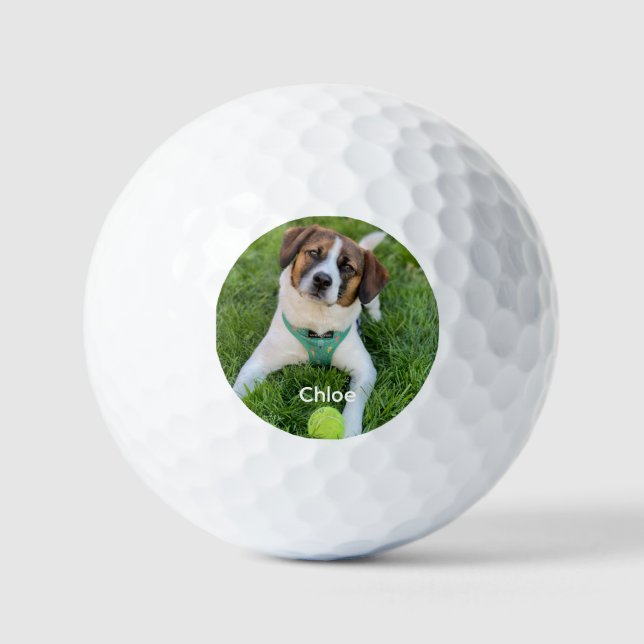 Add Your Photo Dog Photo Kids Photo Family Photo Golf Balls (Front)