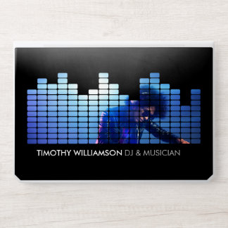 Add Your Photo Equalizer DJs, Musicians HP Laptop Skin