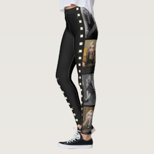 Add Your Photo film strip photo frames customized Leggings