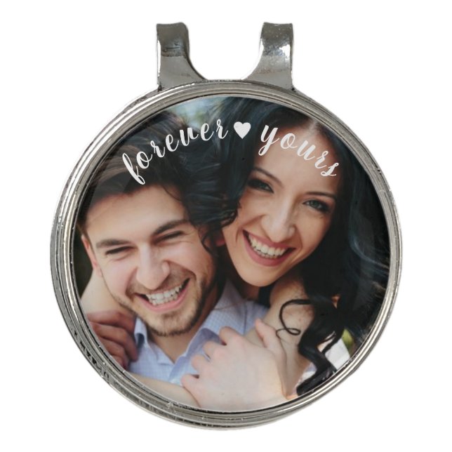 Add Your Photo | Free Text Custom Golf Hat Clip (Front)