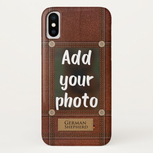 Add your Photo German Shepherd Dog _ GSD iPhone X Case