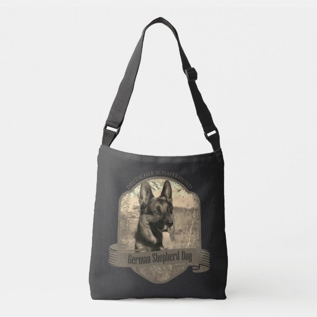 Add your photo - German Shepherd Dog - GSD Crossbody Bag (Front)