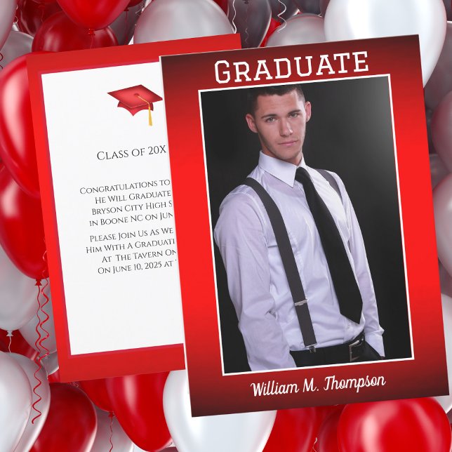 Add Your Photo Graduation Party Invitation (Creator Uploaded)