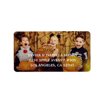 Add Your Photo Label by PinkMoonPaperie at Zazzle