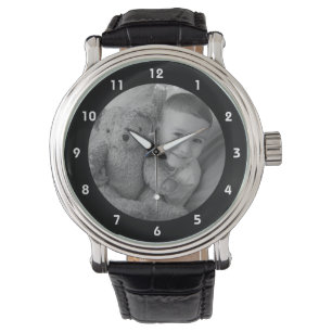 Add your photo memento for Dad black Watch
