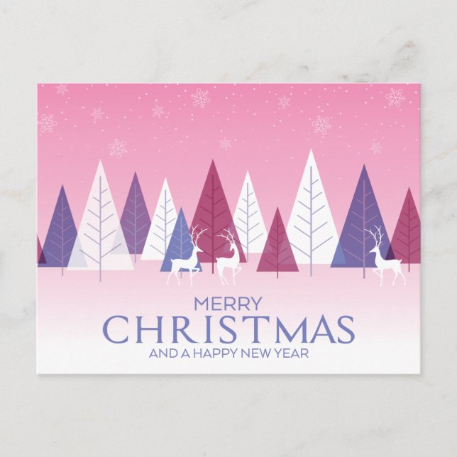 Add Your Photo | Merry Christmas Holidays Postcard (Front)