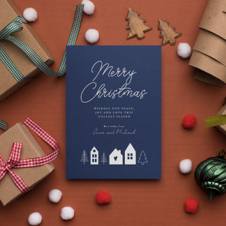 ADD YOUR PHOTO | Merry Christmas Town Invitation