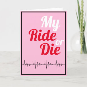 Add Your Photo & Message Ride or Die Valentine's Holiday Card