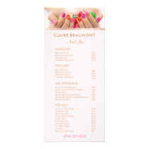Add Your Photo Nail Salon Price List Service Menu