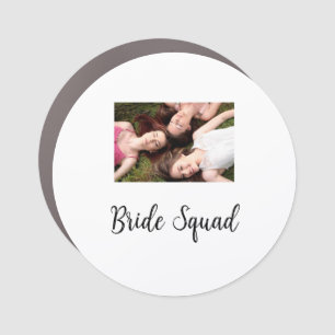 Add your photo name bridesmaid squad bride party  car magnet