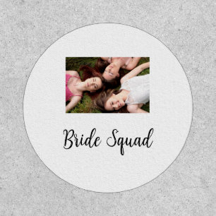 Add your photo name bridesmaid squad bride party  patch