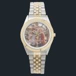 ADD YOUR PHOTO Name Watch<br><div class="desc">Custom, personalized, unisex elegant gold and silver tone metal bracelet wrist watch. Simply type in the initials. Go ahead create a wonderful, custom watch for the special men and women in your life - mom, dad, bride, groom, wife, husband, sister, brother, grandma, grandfather, girlfriend, boyfriend. Makes a great custom gift...</div>