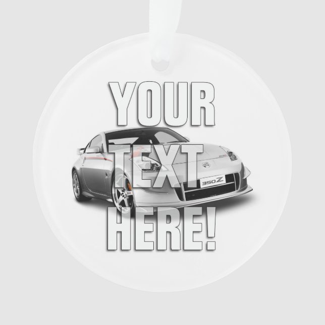 Add your photo - Nissan 350Z Ornament (Front)