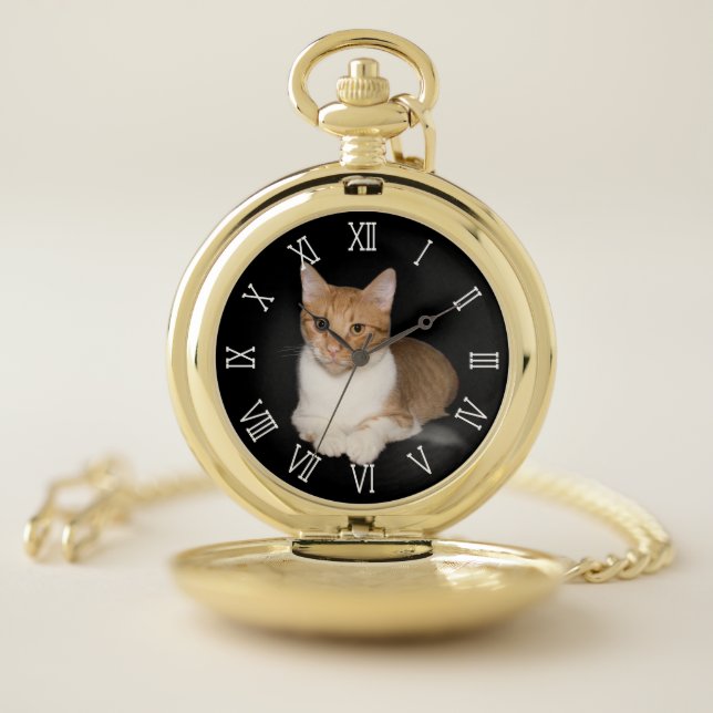 ADD YOUR PHOTO OR TEXT POCKET WATCH (Inside)