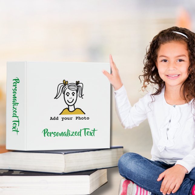 Add Your Photo | Personalize Text | Make Your Own 3 Ring Binder (Creator Uploaded)