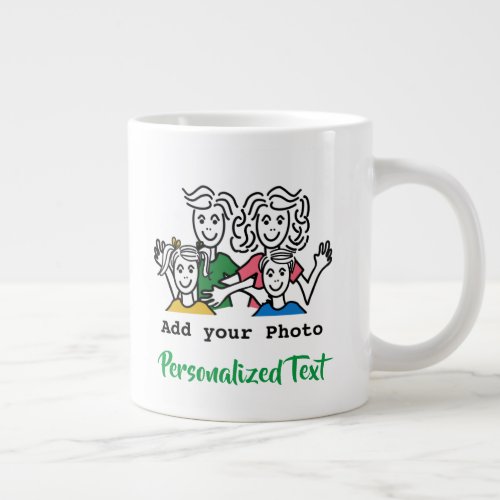 Add Your Photo  Personalize Text  Make Your Own Giant Coffee Mug