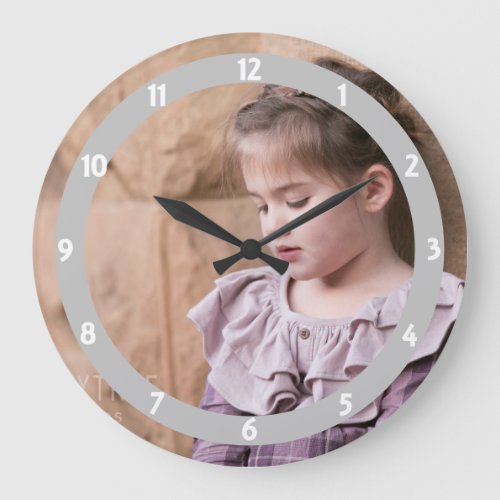 Add Your Photo  Personalized Large Clock