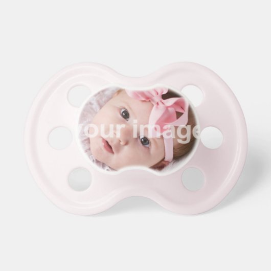Add your photo - Pink Binky Pacifier (Front)